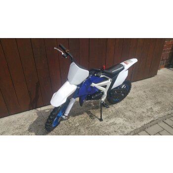 Pocketbike Crossbike Dirtbike 49cc 2 Takt RV-Racing Kinder Motorrad Blau