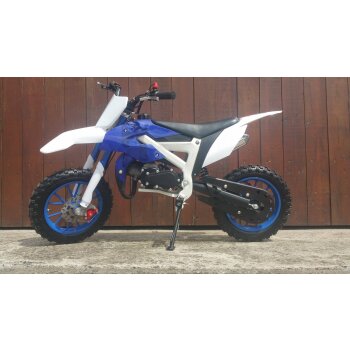Pocketbike Crossbike Dirtbike 49cc 2 Takt RV-Racing Kinder Motorrad Blau