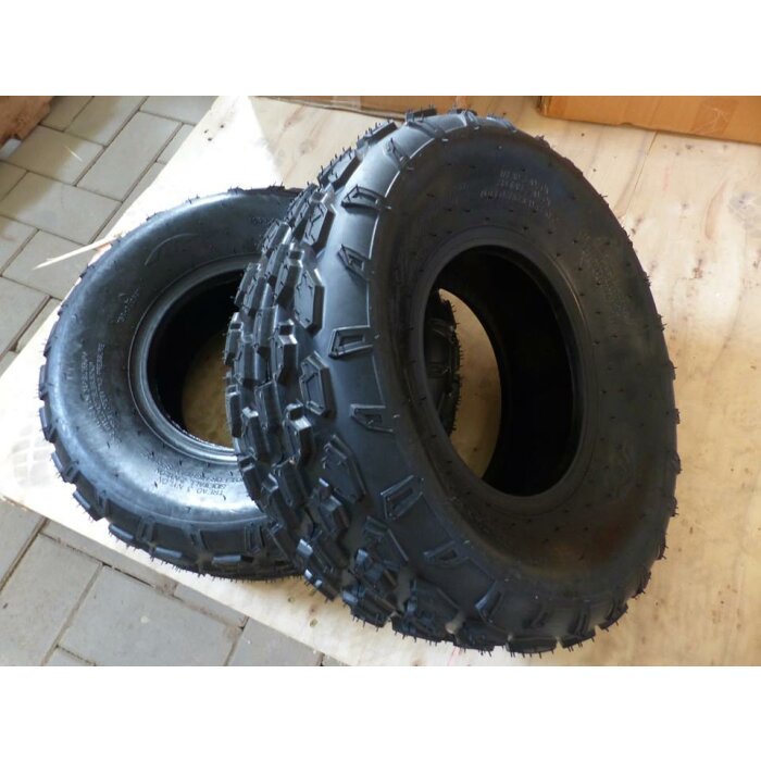 2x 19x7-8 RV-Racing 19x7.00-8 ATV Quad Geländereifen Set NEU
