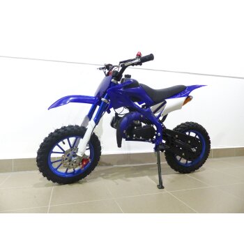 Pocketbike Dirtbike Pocket Cross 49cc Bike Kindercross Crossbike KXD 701 Blau