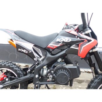 Pocketbike Dirtbike Pocket Cross 49cc Bike Kindercross Crossbike KXD 701 Rot