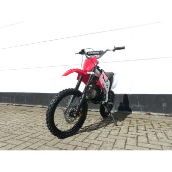 125ccm Dirtbike Pitbike KXD 612A 4Takt 4 Gang 17/14 Enduro Cross Motorrad Rot