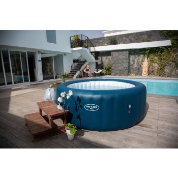 Bestway Whirlpool Lay-Z-Spa Milan AirJet Plus Pool 196x71cm W-Lan APP Winterfest