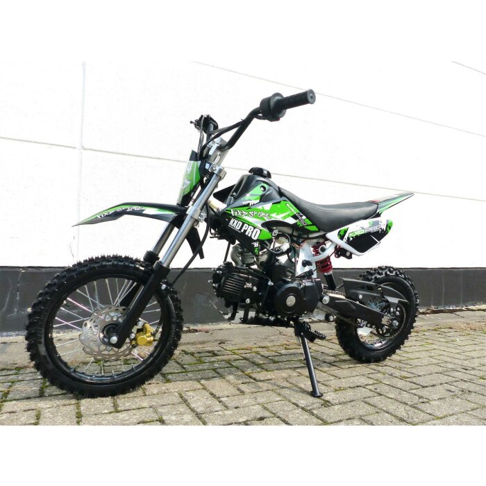 125ccm Dirtbike Pitbike KXD 607 4Takt Automatik 14/12 Enduro Cross Mo