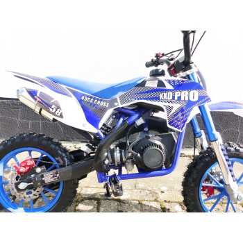 Pocketbike KXD 702 Dirtbike Pocket Cross Bike Kindercross Crossbike Blau