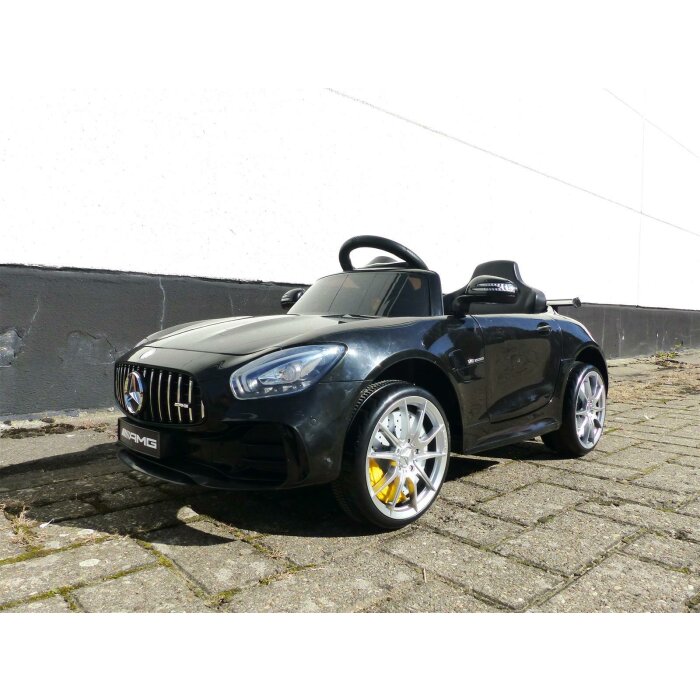 Kinder Elektro Auto Mercedes GT-R AMG Kinderauto Elektrofahrzeug in Schwarz 12V