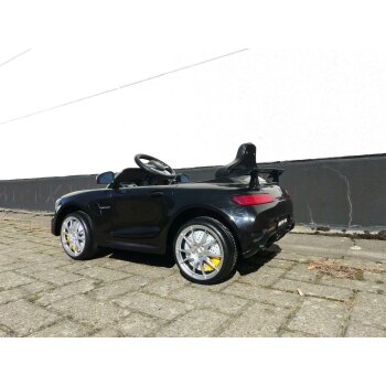 Kinder Elektro Auto Mercedes GT-R AMG Kinderauto Elektrofahrzeug in Schwarz 12V