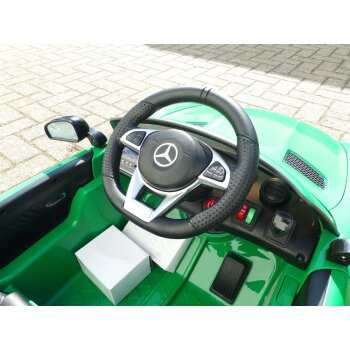Kinder Elektro Auto Mercedes GT-R AMG Kinderauto Elektrofahrzeug in Grün 12V