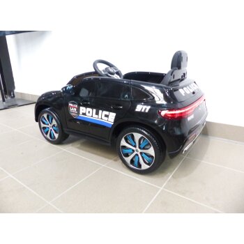 Kinder Elektroauto Mercedes EQC Polizei 2x Motoren MP3...