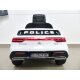 Kinder Elektroauto Mercedes EQC Polizei 2x Motoren MP3 USB Fernsteuerung Weiss