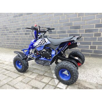Quad Miniquad Kinder KXD ATV 5A 4 Zoll 49ccm 2 Takt Pocketquad Kinderquad Blau