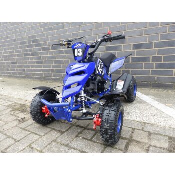 Quad Miniquad Kinder KXD ATV 5A 4 Zoll 49ccm 2 Takt Pocketquad Kinderquad Blau