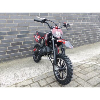 Kindercross Pocketbike Dirtbike Pocket Cross 49cc Kinder Cross Crossbike 708 Rot