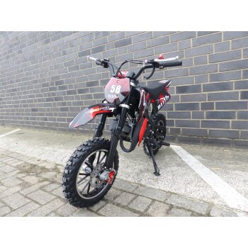Kindercross Pocketbike Dirtbike Pocket Cross 49cc Kinder Cross Crossbike 708 Rot