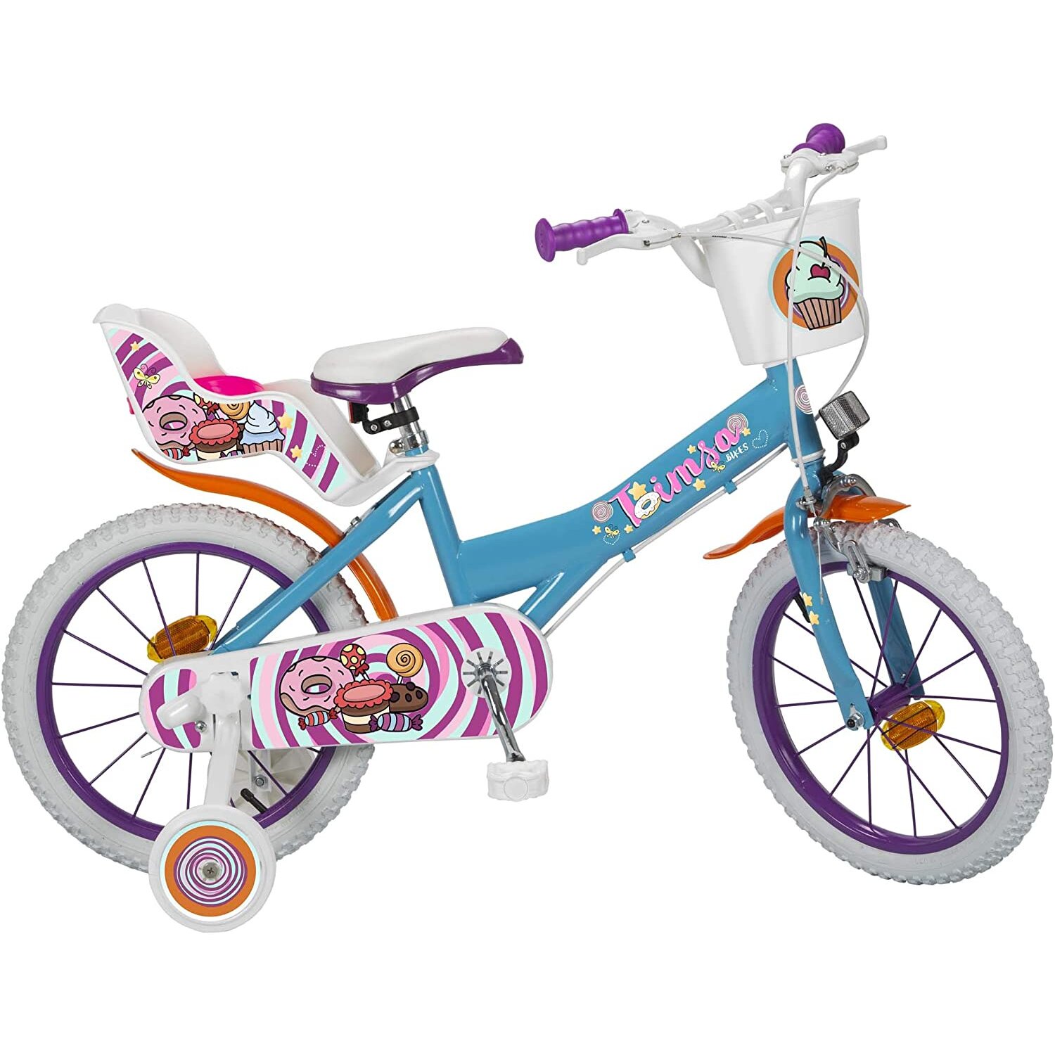 16 ZOLL 16" Kinderfahrrad Mädchenfahrrad Kinder Kinderrad Fahrrad Rad Bike Blau 