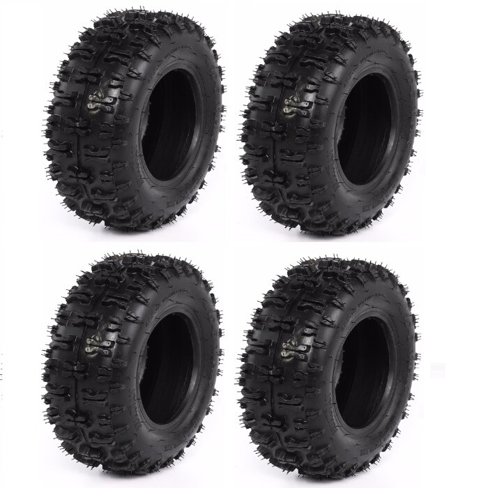 4er Set ATV Pocket Kinder Quad Aufsitzmäher Reifen Elektro Quadreifen 4.10-6