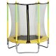 Trampolin Gartentrampolin 139 cm Kindertrampolin Kinder Outdoor Komplettset Gelb