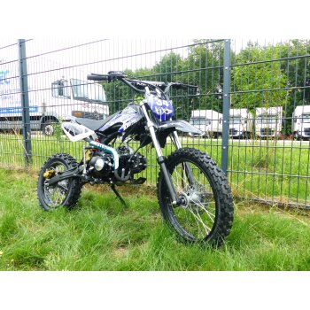 125 ccm Dirtbike Dirt Pocket Pit Bike Pitbike Cross 17/14 Enduro KXD 607 Blau