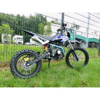 125 ccm Dirtbike Dirt Pocket Pit Bike Pitbike Cross 17/14 Enduro KXD 607 Blau