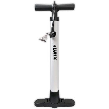 Fahrrad Luftpumpe Standpumpe 63 cm weiß für...