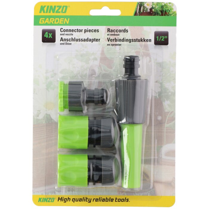 Garten Sprühpistole Düse Schlauchdüse Spritzdüse Wasserspritze Wasserbrause 4tlg