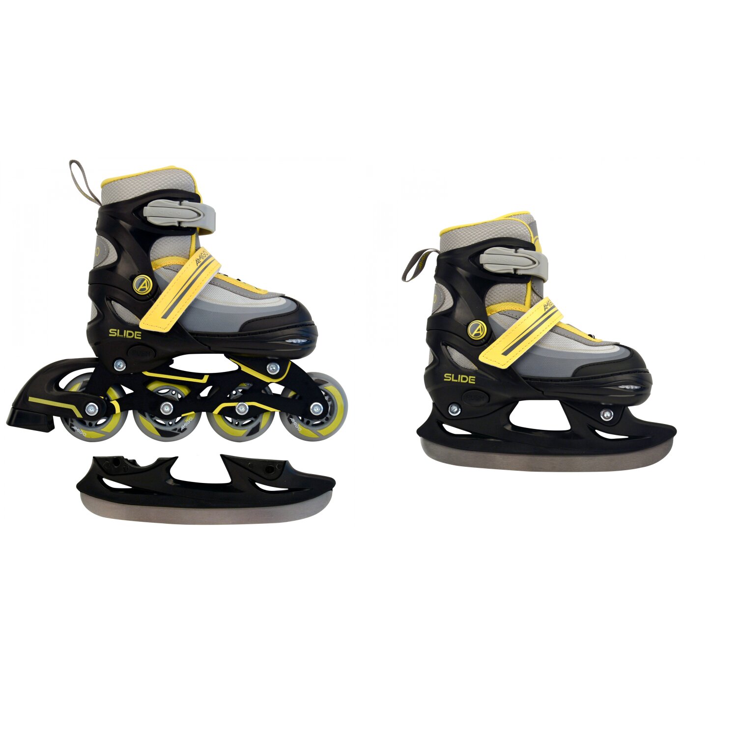 Kinder Inliner Skates 2in1 Schlittschuhe Größe 3033 Inline Rollschuh
