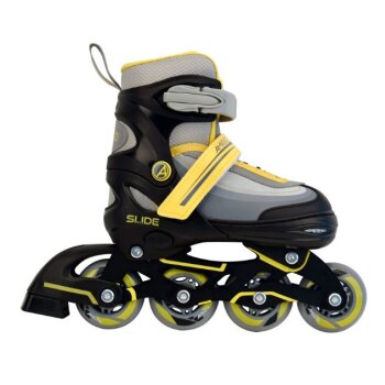 Kinder Inliner Skates 2in1 Schlittschuhe Größe 30-33 Inline Rollschuhe Gelb