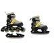 Kinder Inliner Skates 2in1 Schlittschuhe Größe 30-33 Inline Rollschuhe Gelb