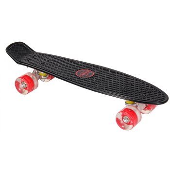 22"LED Skateboard Deck Funboard Miniboard Board Pennyboard Kinderboard Rot