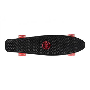 22"LED Skateboard Deck Funboard Miniboard Board Pennyboard Kinderboard Rot