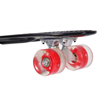 22"LED Skateboard Deck Funboard Miniboard Board Pennyboard Kinderboard Rot