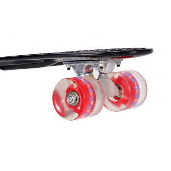 22"LED Skateboard Deck Funboard Miniboard Board Pennyboard Kinderboard Rot