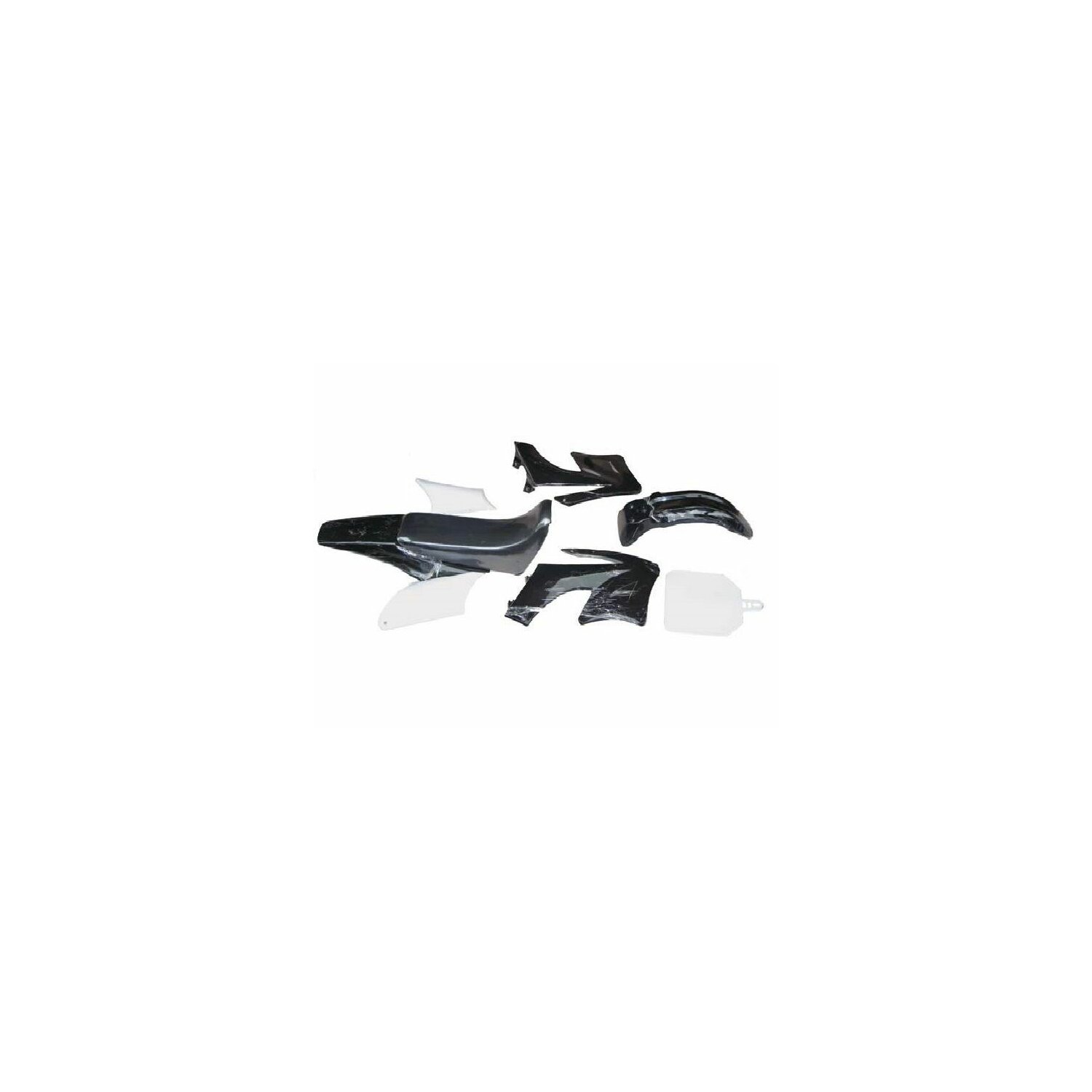 Kit De Carénage Noir Pour Mini Cross 2 Temps - Compatible KXD, Orion - Marque HMParts