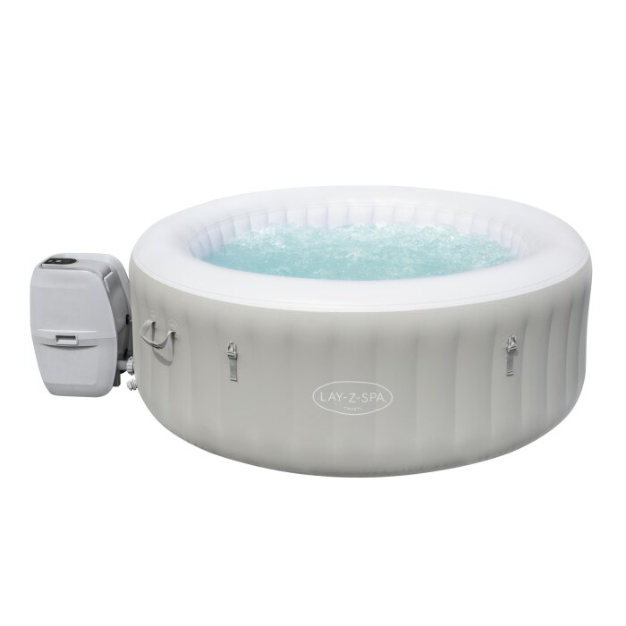Bestway Whirlpool Lay-Z-Spa Tahiti Airjet Pool 2-4 Personen 180x66cm hellgrau