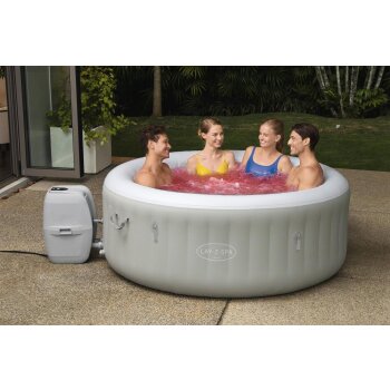 Bestway Whirlpool Lay-Z-Spa Tahiti Airjet Pool 2-4 Personen 180x66cm hellgrau