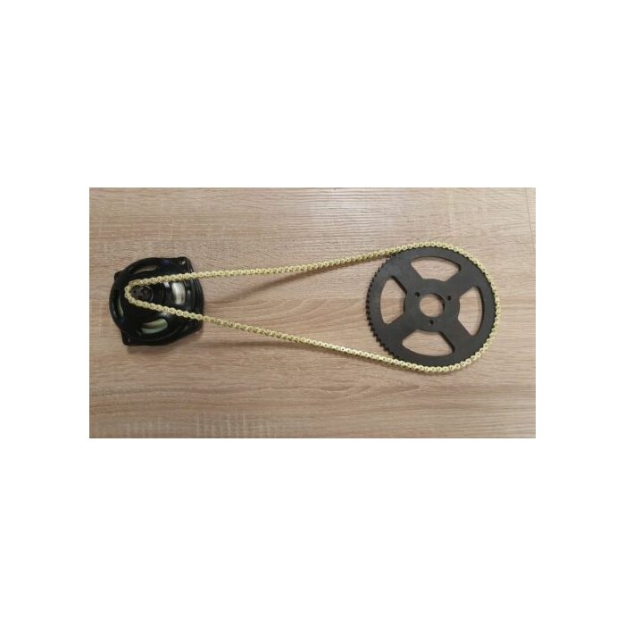 Pocketbike 7er Ritzel Kupplungsglocke 69 Zähne 25H Kette Set Kettenrad Gold 2
