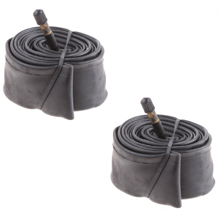 2 x Fahrrad Schlauch 27 x 3/4 Zoll Auto-Ventil 48mm 27 Zoll hermetisch dicht