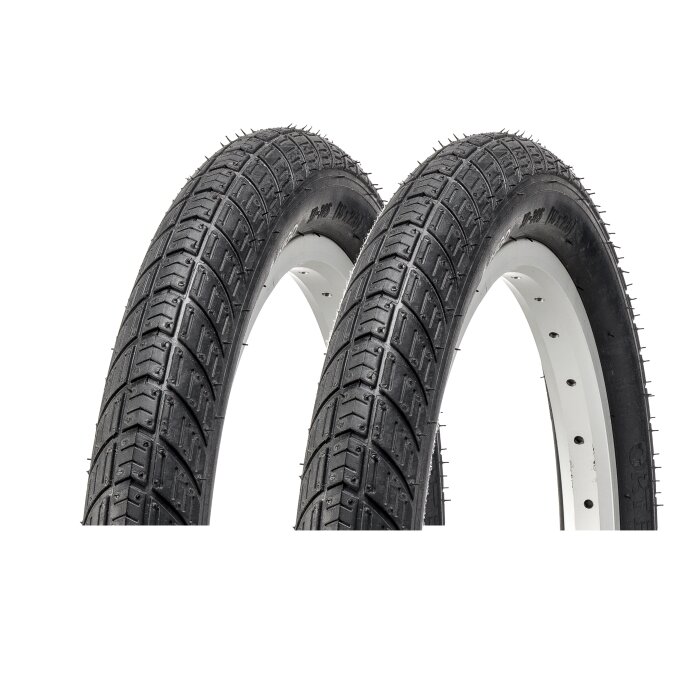 2 x Fahrradreifen Mantel Decke 20" Zoll 20 x 1.95 Fahrrad Kinder Rad Reifen Schwarz