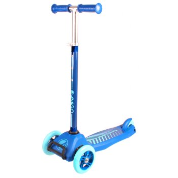 Kinder Roller Kinderroller Scooter für Kinder verstellbare Höhe 3 Räder Blau