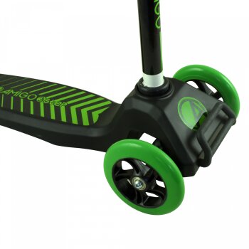 Kinder Roller Kinderroller Scooter für Kinder verstellbare Höhe 3 Räder Grün