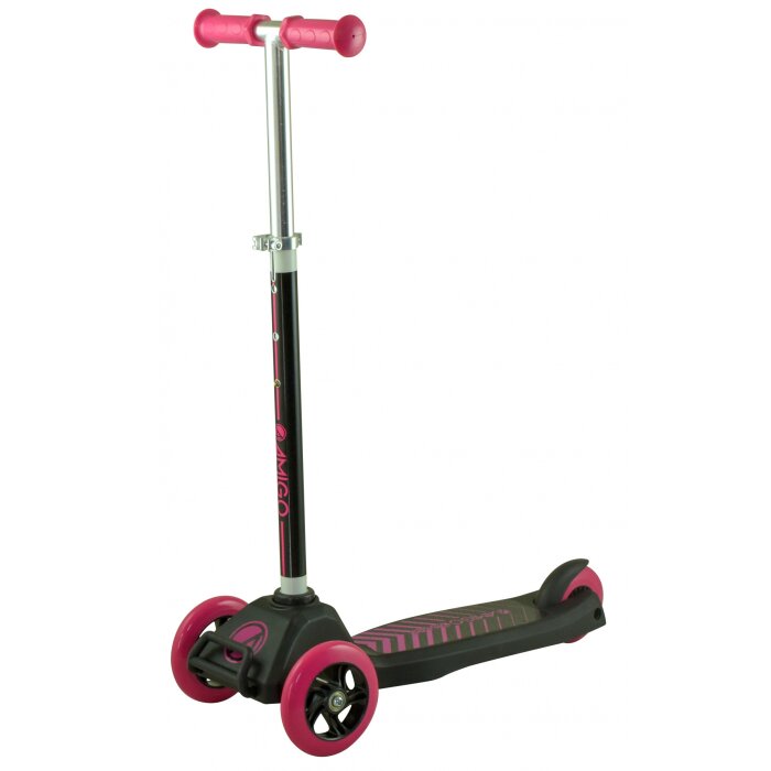 Kinder Roller Kinderroller Scooter für Kinder verstellbare Höhe 3 Räder Pink