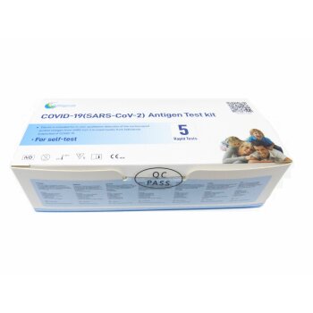 Corona Schnelltest Laientest Selbsttest Kit Covid 19 Antigen Test mit CE 5 Stk.