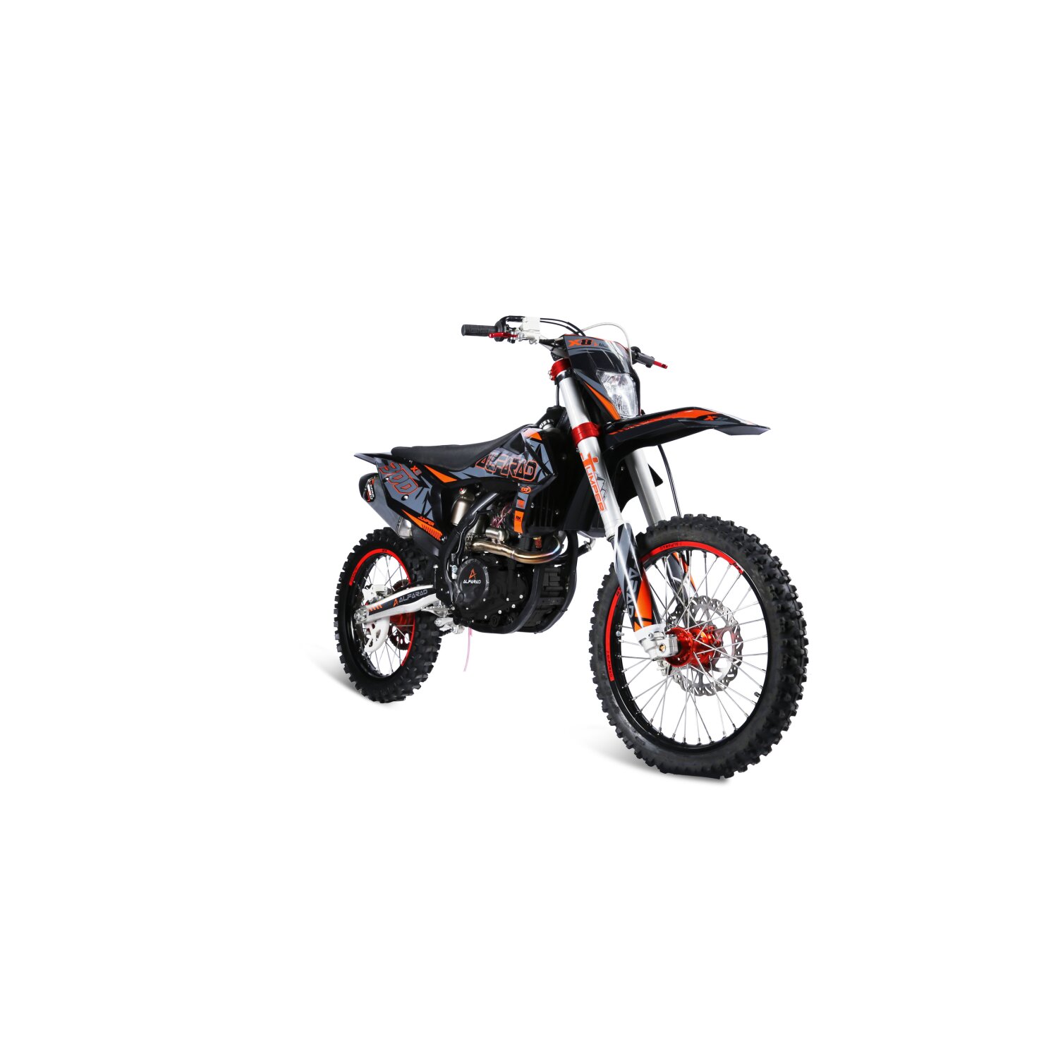 250 ccm Dirtbike Vollsross Enduro Pitbike Crossbike Cross 26PS 21 19 Zoll orange 