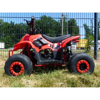 125ccm Quad ATV Automatikgetriebe 6 Zoll Kinderquad 4 Takt KXD Kinder Quad Rot