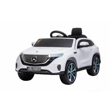 Kinderauto elektrisch Mercedes EQC 400 Polizei weiß 12V Elektroauto Weiss