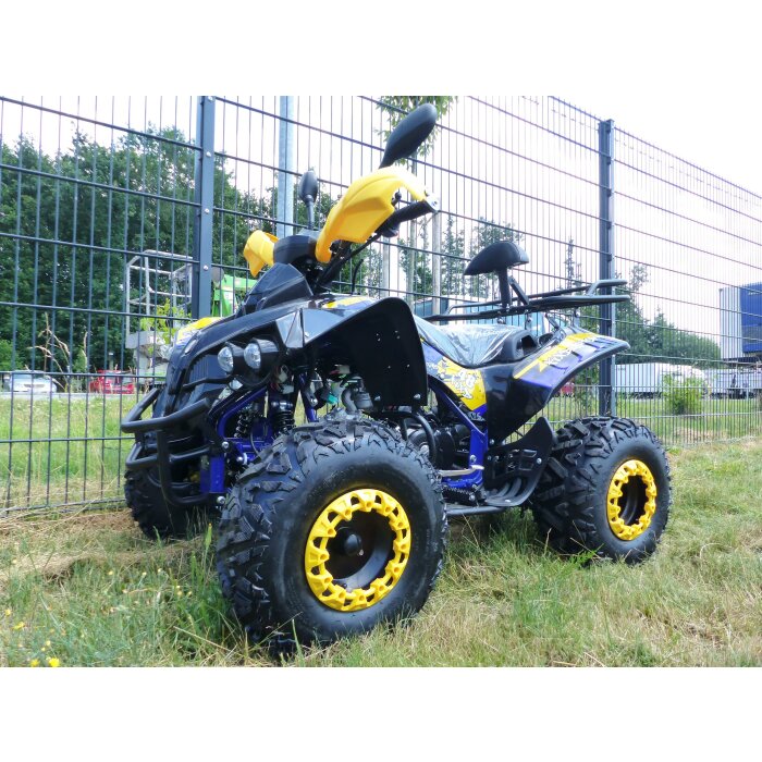 125ccm Quad KXD ATV Kinderquad 008 Pro Lemon Semi-Automatic Tacho 8 Zoll Blau