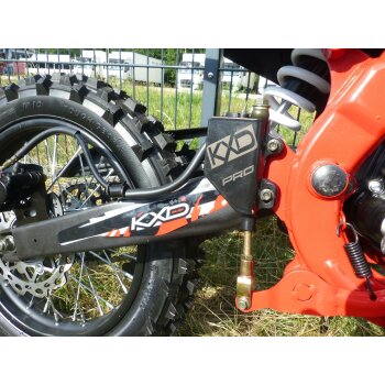 125ccm Dirtbike Cross Bike Pocketbike KXD 609 4 Takt 4 Gang Manuel 17/14" Rot
