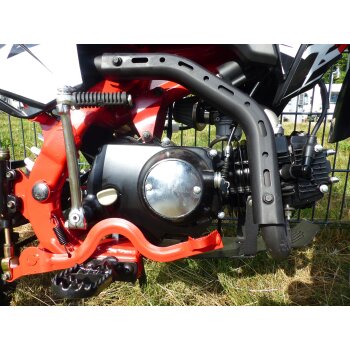 125ccm Dirtbike Cross Bike Pocketbike KXD 609 4 Takt 4 Gang Manuel 17/14" Rot