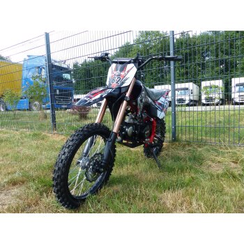 125ccm Dirtbike Cross Bike Pocketbike KXD 609 4 Takt 4 Gang Manuel 17/14" Rot