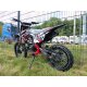 125ccm Dirtbike Cross Bike Pocketbike KXD 609 4 Takt 4 Gang Manuel 17/14" Rot